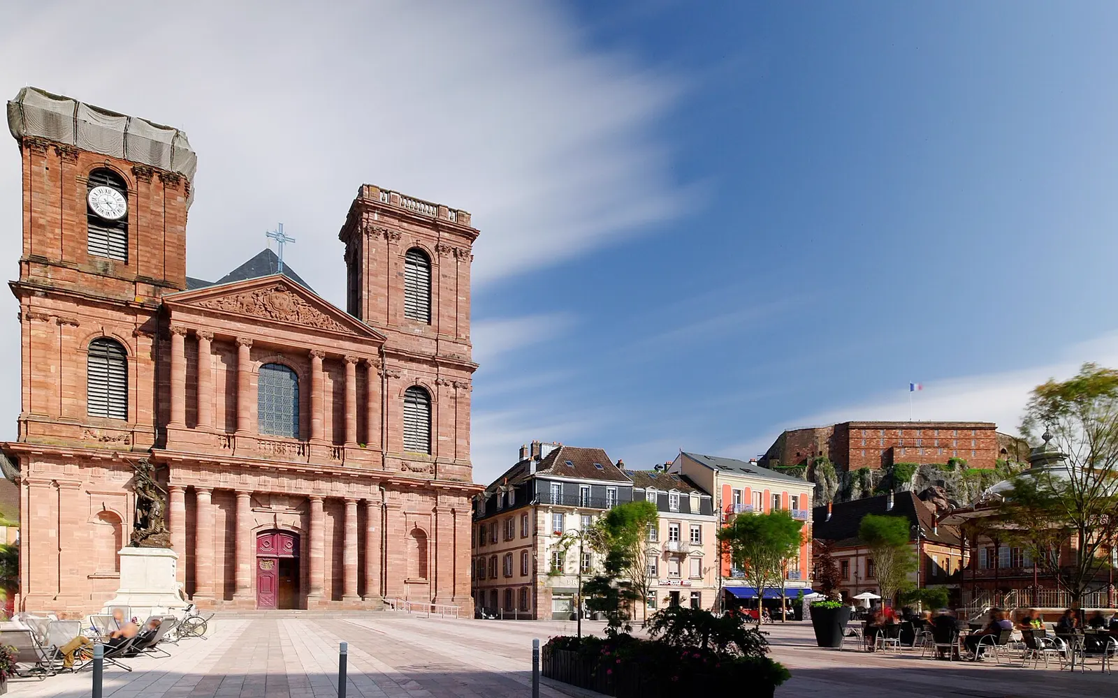 La citadelle et la cathédrale Saint-Christophe de Belfort